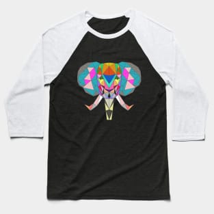 Geometric Elephant Baseball T-Shirt